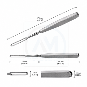 Cuchillo Giratorio Al Mida de 19.5cm, Forma de Bayoneta, 3mm 4mm 5mm, Acero Inoxidable Alemán, Instrumentos Manuales de Cirugía Plástica ENT, CE - Product Image 5