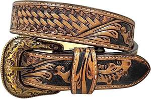 Al por mayor BS INTERNATIONAL Hebilla Cuadrada Unisex de Cuero Genuino de Búfalo y Vaca, Diseño Vintage Personalizado, Resistente y Transpirable, 3.8CM - Product Image 6