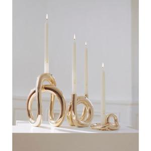 Candelabro de Metal Dorado de Lujo, Adorno Decorativo para Interiores Elegantes del Hogar, Centros de Mesa para Bodas y Decoración de Mesas de Comedor - Product Image 1