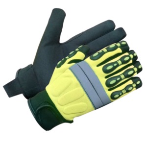 Guantes Mecánicos de Primera Calidad para Protección en Trabajos Industriales, de Cuero y Neopreno, con Protección TPR Resistente a Impactos - Product Image 5
