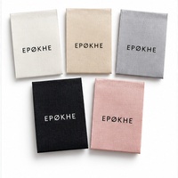 Étiquettes personnalisées en satin imprimées avec logo, étiquettes pour vêtements et accessoires