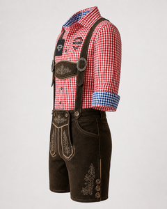 Lederhosen Premium Alemanes para Oktoberfest, Pantalones Cortos de Cuero Genuino para Hombre, Disfraz Tradicional Bávaro para Festival de la Cerveza, Venta al Por Mayor - Product Image 3