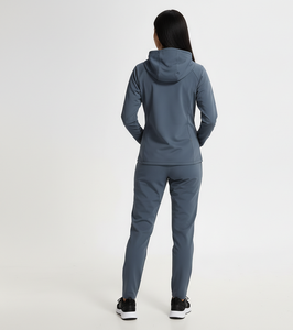 Conjunto de Chaqueta y Pantalones Deportivos de Terciopelo Sólido Antibacteriano de Peso Medio para Mujer, Otoño-Invierno, Personalizable - Product Image 2