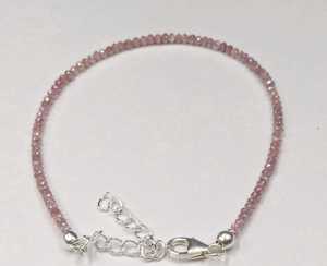 Wholesale Natural Pink Diamond <b>Beaded</b> <b>Bracelet</b> 2.5mm Faceted Round Genuine Loose Diamond Strand 6 Inch Jewelry Making Supplies - Product Image 2