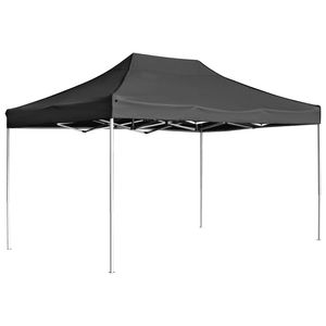 Tente de mariage et de fête en alliage d'aluminium anthracite et tissu Oxford avec revêtement PVC - Product Image 1