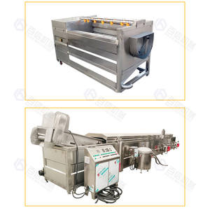 Línea de producción de patatas fritas semiautomática industrial Baixin 50-1000 Kg/H Línea de patatas fritas de nueva condición - Product Image 4