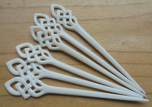 Épingle à cheveux en os de buffle 100% sur mesure de qualité supérieure pour femmes et jeunes filles, pour cheveux longs - Product Image 5