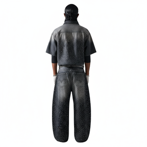 Survêtement à strass pour homme à prix bas, vente en gros, pour le sport, l'entraînement et le jogging - Product Image 2