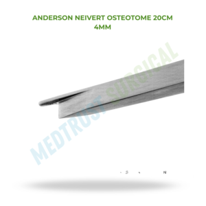 Osteótomo Anderson Neivert de 20 cm y 4 mm, Instrumento Quirúrgico Ortopédico para ORL, Rinoplastia, Herramienta para Cortar Huesos - Product Image 2