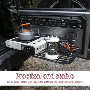 Ripiano Posteriore Pieghevole con Tavolo per Portellone Compatibile con Jeep Wrangler JK/JKU 2007-2018 e JL/JLU 2018-2022 - Product Image 2