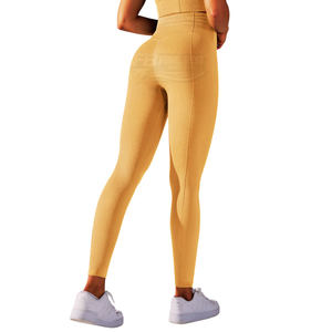 Leggings de Yoga de Cintura Alta para Mujer, de Spandex/Nylon, Control de Abdomen, Levanta Glúteos, Transpirables, de Secado Rápido, para Entrenamiento - Product Image 6