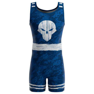 High Quality Custom Design Unisex Wrestling <b>Singlets</b> for Gym Training Power Lift <b>Weightlifting</b> 100% Polyester OEM Service Custom - Product Image 1