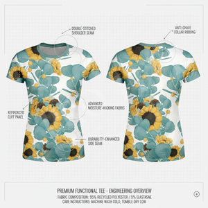 T-shirts de fitness de qualité supérieure, élégants, imprimés sur toute la surface, multi-usages, légers, pour l'exercice et la musculation - Product Image 2