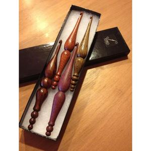 Outils de crochet en bois et en résine de luxe, fournitures artisanales pour les amateurs de crochet artistique - Product Image 6