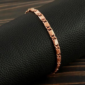 Bracelet magnétique moderne en cuivre, écologique et énergétique, cadeau de mariage en cuivre pour le bien-être et les anniversaires - Product Image 2