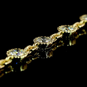 Collier tennis vintage personnalisé avec diamants de laboratoire ronds en or 10K, 14K, 18K et argent sterling 925, 935 pour cadeaux de fiançailles et de mariage - Product Image 4