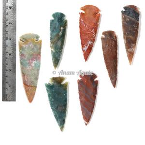 Puntas de flecha de ágata natural de 5 pulgadas para la fabricación de joyas Cristales hechos a mano Tiendas metafísicas Proveedor a granel al por mayor de La India - Product Image 5