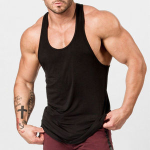 Best Selling Summer Sports Cotton Breathable Tank Tops for <b>Men</b> Wholesale Workout Fitness Clothing plus size for <b>men</b> - Product Image 6