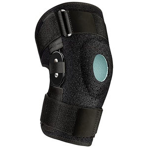 Genouillère en néoprène avec stabilisateurs à ressort hélicoïdal, support de genou à rotule ouverte, garniture bleue - Product Image 4