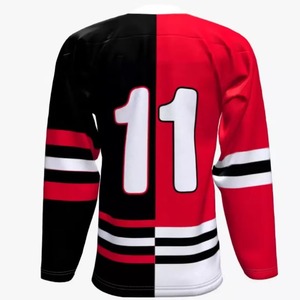 Maillot de hockey sur glace personnalisé avec impression par sublimation, vêtements de sport pour équipe - Product Image 3