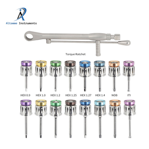 Kit de clé dynamométrique dentaire Altomme Instruments avec cliquet, tournevis universels pour implants et système de contrôle du couple - Product Image 3