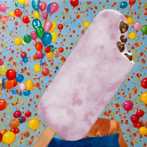 Helado de Taro Saludable Estilo Taiwán Alody, Barra de Gelato Boba de Primera Calidad, Caja de 4 Piezas con Sabor en Capas y Punto de Congelación - Product Image 1