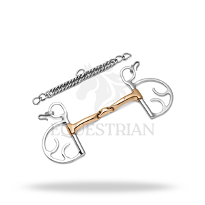 Kimberwick Lozenge Savor Gold Curb pour l'entraînement et le contrôle équestre - Product Image 3