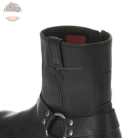 Bottes de moto en cuir Chopper de moto de client de style professionnel bottes de Chopper en cuir de qualité supérieure en gros