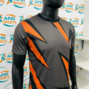 Camiseta de Fútbol Transpirable Personalizada, Nueva Llegada, Camisetas de Fútbol para Hombre, Secado Rápido, Corte Ajustado, Deportiva - Product Image 4