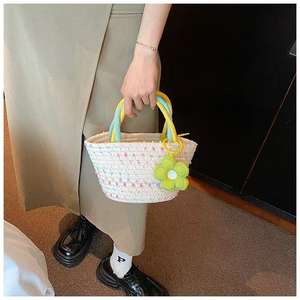 กระเป๋าถือผู้หญิงแฟชั่นใหม่ ลายสัตว์หลากสีสัน ดีไซน์ถักโครเชต์ - Product Image 1