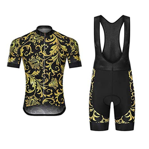 Conjuntos de Ciclismo Personalizados de Alta Calidad con Cuello Redondo, 100% Spandex/Poliéster, Antiolor, Impresión Digital, Sublimación de Logotipo, Culotes de Ciclismo - Product Image 1