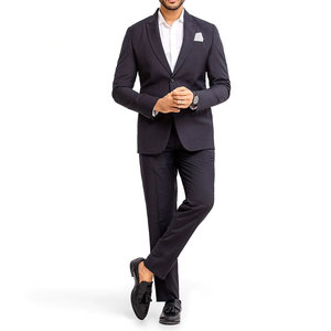 Stylish Men 2 Piece Suit Slim Fit Formal <b>Blazer</b> Trousers <b>Set</b> Custom Logo Business Wedding Party Clothing - Product Image 1