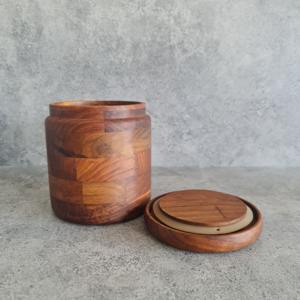 Nouveauté : boîte de rangement multifonction en acrylique avec couvercle en bois incrusté de nacre, boîte à sachets de thé en provenance d'Inde - Product Image 4