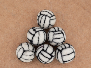 Pelota de Voleibol de Fieltro de Lana a Granel, Hecha a Mano, Negra y Blanca, Educativa, para Niños, Juguete Ético de Comercio Justo, Venta al por Mayor - Product Image 4