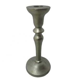Bougeoir design en aluminium nickelé de qualité supérieure bougeoir design moderne pour la décoration de la maison et du mariage - Product Image 2