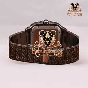 Contemporary Style Analog <b>Watch</b> with Intricate Face Detailing and Sculptural Metal <b>Bracelet</b>. - Product Image 6
