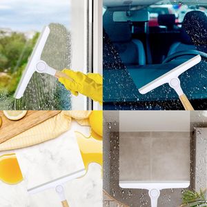 Tergivetro grigio da 9,5 pollici con manico in legno, strumento manuale per la pulizia di porte in vetro, parabrezza auto e porte doccia - Product Image 3