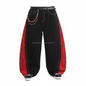 Pantalones de Pierna Ancha para Hombre, Corte Curvo, Personalizados, OEM, Venta al Por Mayor - Product Image 1