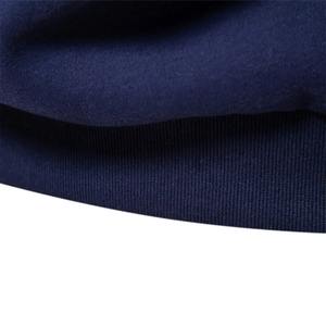 Polo de piqué de algodón elástico de corte regular 100% azul marino con logotipo bordado personalizado con tapeta de botón oculta y costilla - Product Image 6