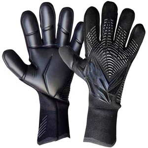 High Quality Customizable Breathable Latex Goalkeeper <b>Gloves</b> <b>with</b> Enhanced <b>Grip</b> and Durability Unisex Design for Soccer Use - Product Image 4