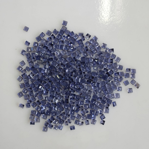 พลอยไอโอไลต์สีม่วงธรรมชาติ ขนาด 1.75 มม. ทรงสี่เหลี่ยมเจียระไนแบบสเต็ปคัท คุณภาพดีที่สุด พร้อมเอฟเฟกต์พลีโอโครอิก สำหรับทำเครื่องประดับ - Product Image 3