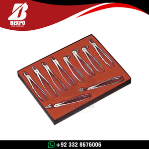 Nouvel arrivage : Kit d'instruments dentaires en acier inoxydable (10 pièces) – Pinces d'extraction dentaire et instruments chirurgicaux dentaires - Product Image 3