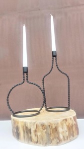Bottle Shape Black <b>Candle</b> Stand Modern Decorative <b>Candle</b> Holder For Hotel Restaurant And Cafe Table Styling Decor From India - Product Image 1