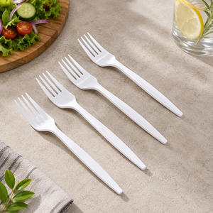 Cuillère en plastique écologique EcoRev ECO72, blanche, en PP de qualité alimentaire, jetable, personnalisable avec logo, pour fêtes - Product Image 3