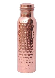 Hammered Copper Classic Eco-Friendly & Portable Large Capacity <b>Water</b> <b>Bottle</b> Made by AUREVIA CRAFTS A.C 9511 - Product Image 4