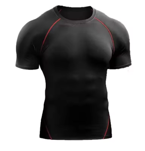 <b>Compression</b> Rash Guard MMA BJJ Workout <b>for</b> Adults Unisex Spandex/Cotton Full Sleeve Garment Dyed UPF50+ Quick Dry 220g - Product Image 3