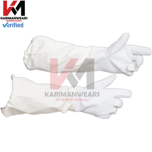 Gants d'apiculture robustes résistants aux piqûres en cuir pour travaux au rucheau, manches longues, approvisionnement en gros OEM - Product Image 6