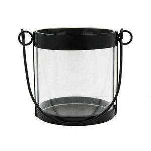 Linterna con base de madera para la sala de estar del hogar y la mesa de boda, iluminación decorativa de suelo, linterna de metal. - Product Image 5