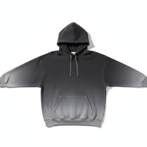 Sweat à capuche personnalisé délavé à l'acide, épais 500 GSM, double couche polaire, coupe oversize vintage usée, style streetwear pour homme - Product Image 1