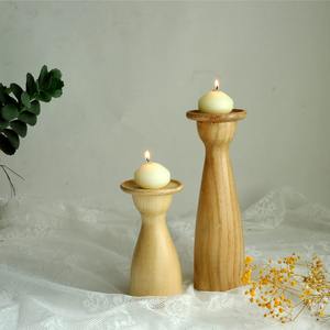 Candelabro de Madera Artesanal, Decoración Rústica para Mesa, Adorno para Sala de Estar y Comedor, Candelabro de Madera Moderno - Product Image 5